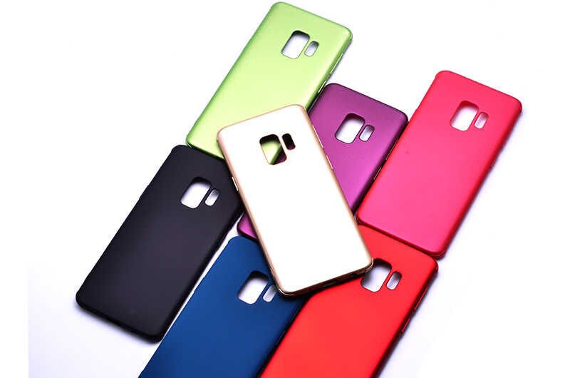 Samsung Galaxy S9 Sililkon Mat Soft Yüzeyli Kapak (NEVA) Gold