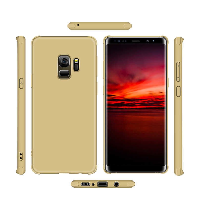 Samsung Galaxy S9 Sililkon Mat Soft Yüzeyli Kapak (NEVA) Gold