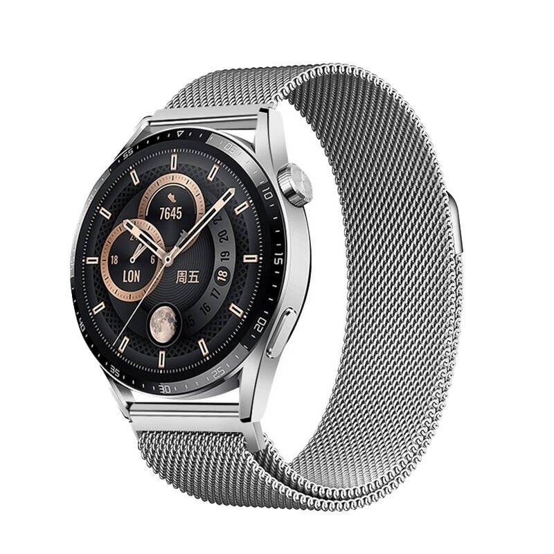 Samsung Galaxy Watch 42mm HEPTEKİLETİŞİM Band-12 20mm Metal Hasır Kordon