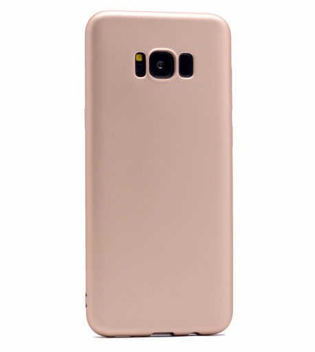 Samsung Galaxy S8 Kılıf Yumuşak Dokulu Soft Esnek İnce Mat Renkli Silikon Kapak (PREMİER) Mor