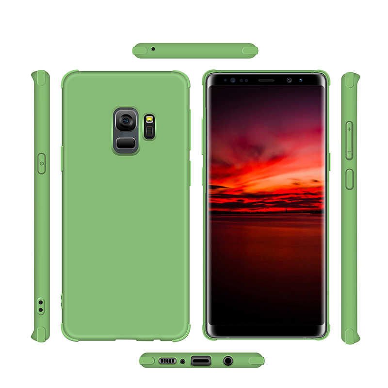 Samsung Galaxy S9 Sililkon Mat Soft Yüzeyli Kapak (NEVA) Yeşil