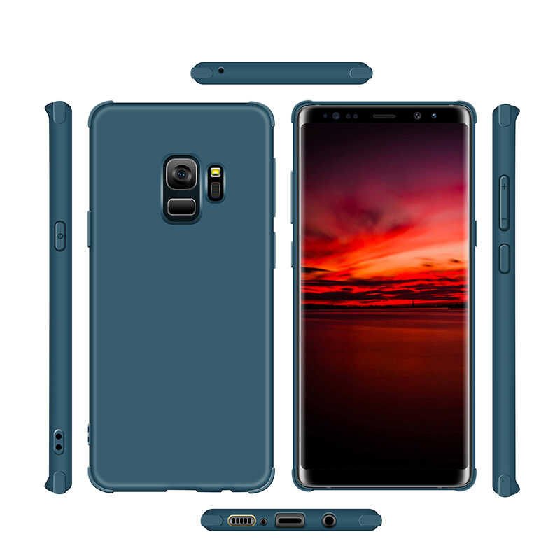 Samsung Galaxy S9 Sililkon Mat Soft Yüzeyli Kapak (NEVA) Petrol Mavi