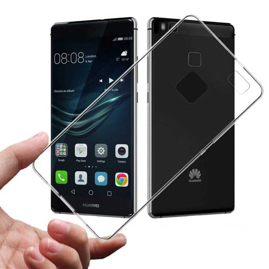 Huawei P10 Lite Şeffaf Kılıf Yumuşak İnce Tasarımlı Kapak (SÜPER) Renksiz