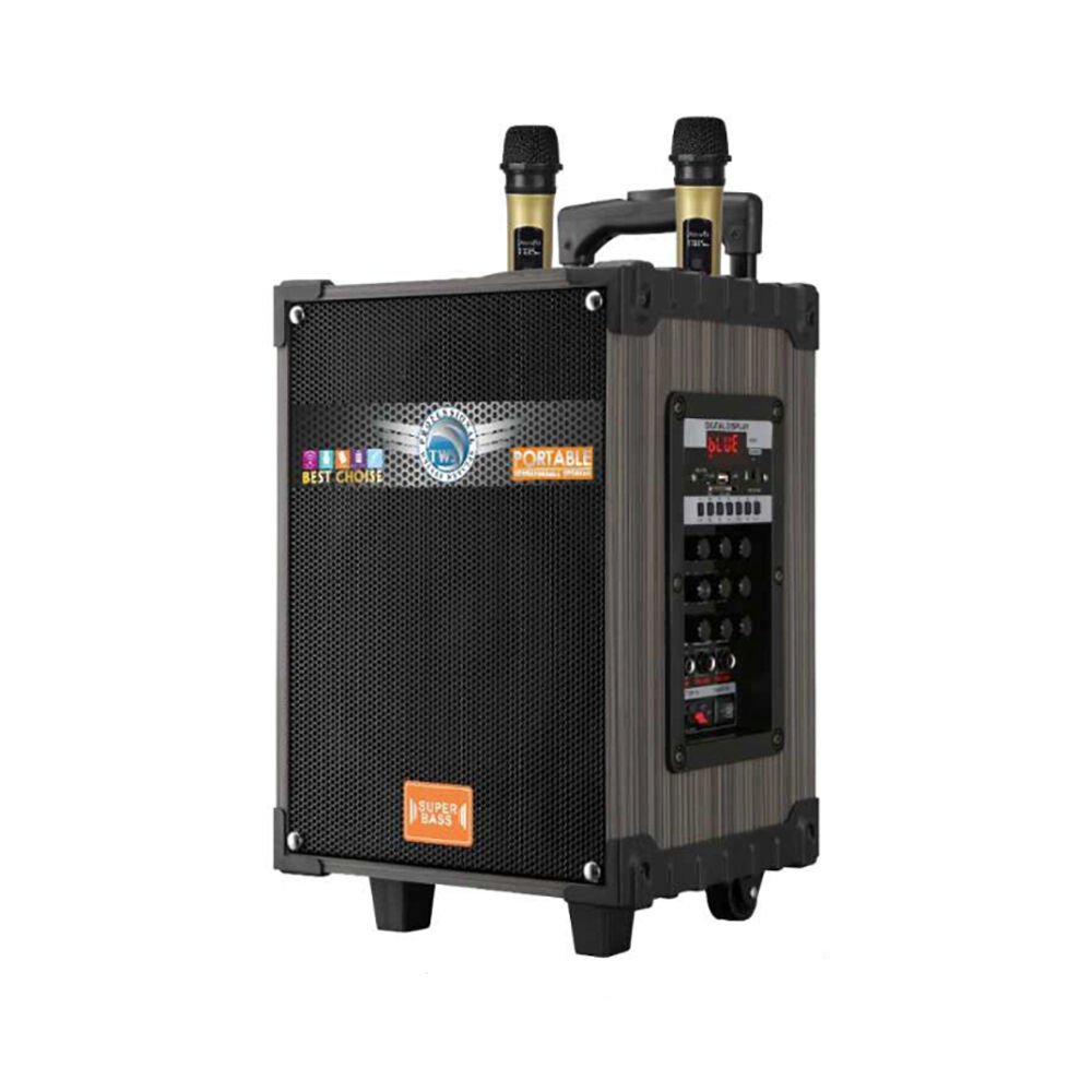HEPTEKİLETİŞİM LT-910 Dijital LED Göstergeli FM Radyolu Mikrofonlu Gitar Girişli TWS 10 inç Stereo Bass Kablosuz Karaoke Hoparlör