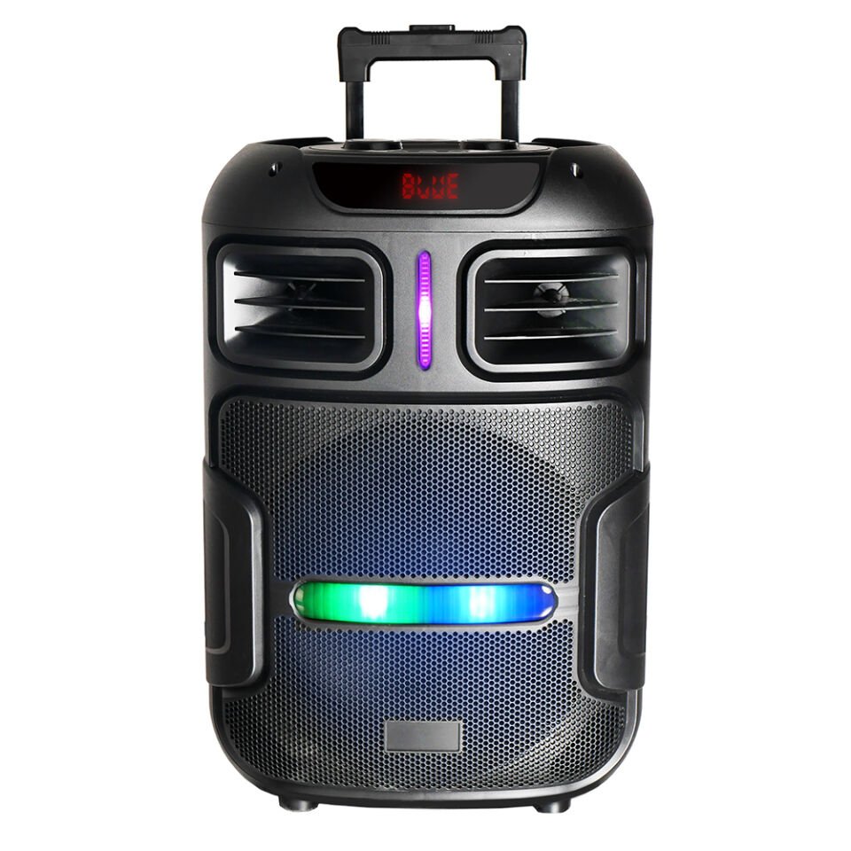 HEPTEKİLETİŞİM GD-1503 Dijital LED Göstergeli FM Radyolu Mikrofonlu RGB TWS 15 inç Stereo Bass Kablosuz Karaoke Hoparlör
