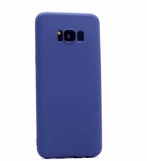 Samsung Galaxy S8 Plus Kılıf Yumuşak Dokulu Soft Esnek İnce Mat Renkli Silikon Kapak (PREMİER) Siyah