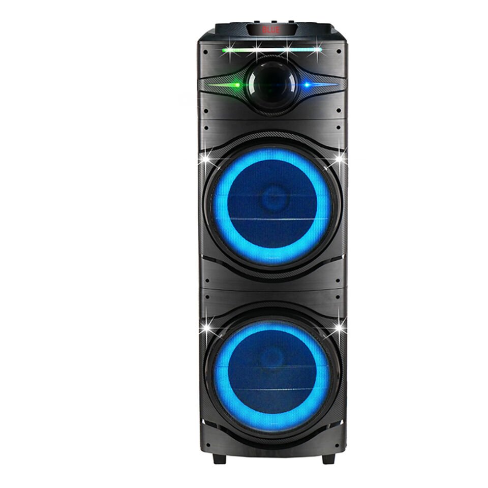 HEPTEKİLETİŞİM GD-2016 Dijital LED Göstergeli FM Radyolu Mikrofonlu RGB TWS Çift 12 inç Stereo Bass Kablosuz Karaoke Hoparlör
