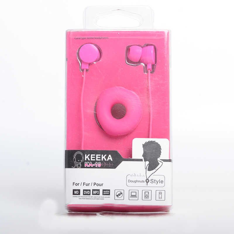 Yüksek Kalite ve Ses Performanslı Kulaklık (KEEKA K-10 3.5mm Kulaklık) Pembe