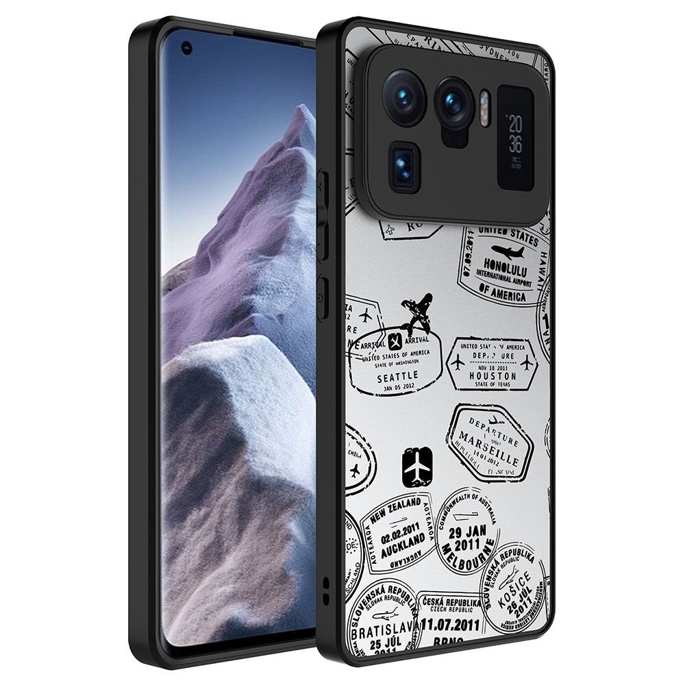 Xiaomi Mi 11 Ultra Kılıf Aynalı Desenli Kamera Korumalı Parlak HEPTEKİLETİŞİM Mirror Kapak