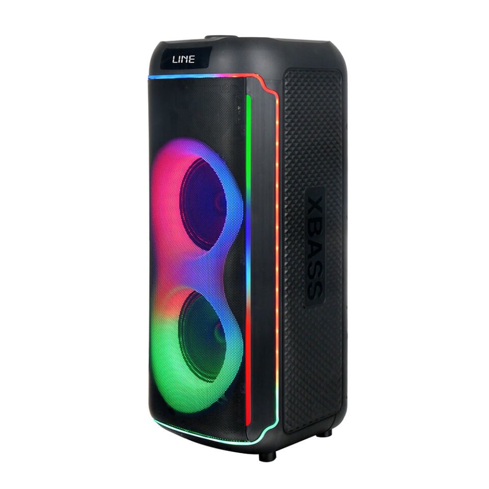 HEPTEKİLETİŞİM GD-2606 Dijital LED Göstergeli FM Radyolu Mikrofonlu RGB TWS Çift 6.5 inç Stereo Bass Kablosuz Karaoke Hoparlör