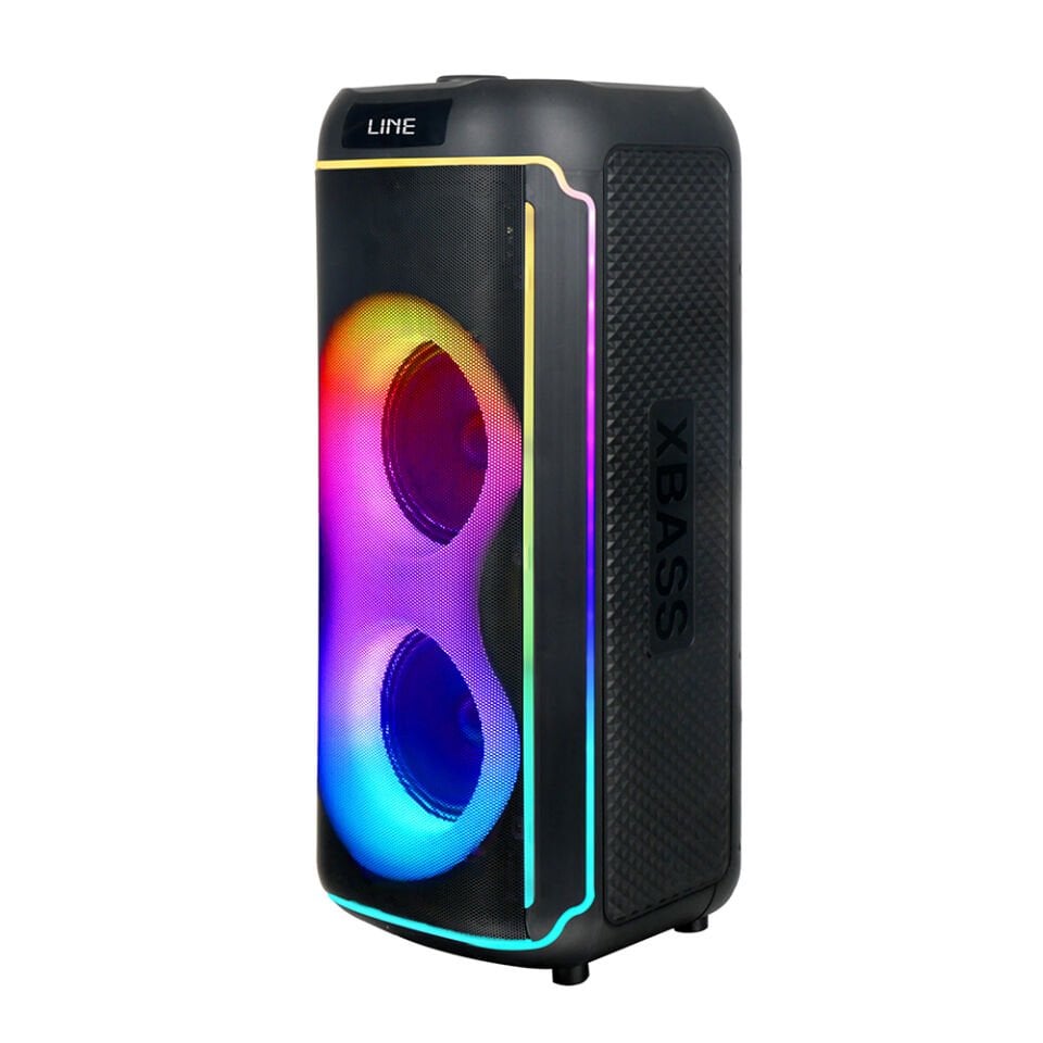 HEPTEKİLETİŞİM GD-2606 Dijital LED Göstergeli FM Radyolu Mikrofonlu RGB TWS Çift 6.5 inç Stereo Bass Kablosuz Karaoke Hoparlör