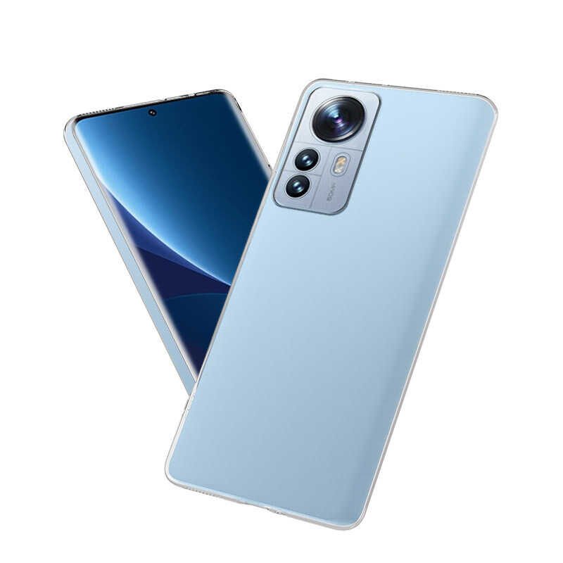 Xiaomi Mi 12 Pro Şeffaf Kılıf Yumuşak İnce Tasarımlı Kapak (SÜPER) Renksiz