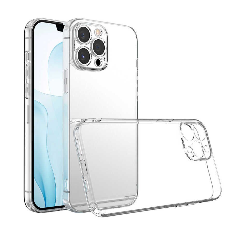 Apple iPhone 13 Pro Kılıf HEPTEKİLETİŞİM Kamera Korumalı Süper Silikon Kapak