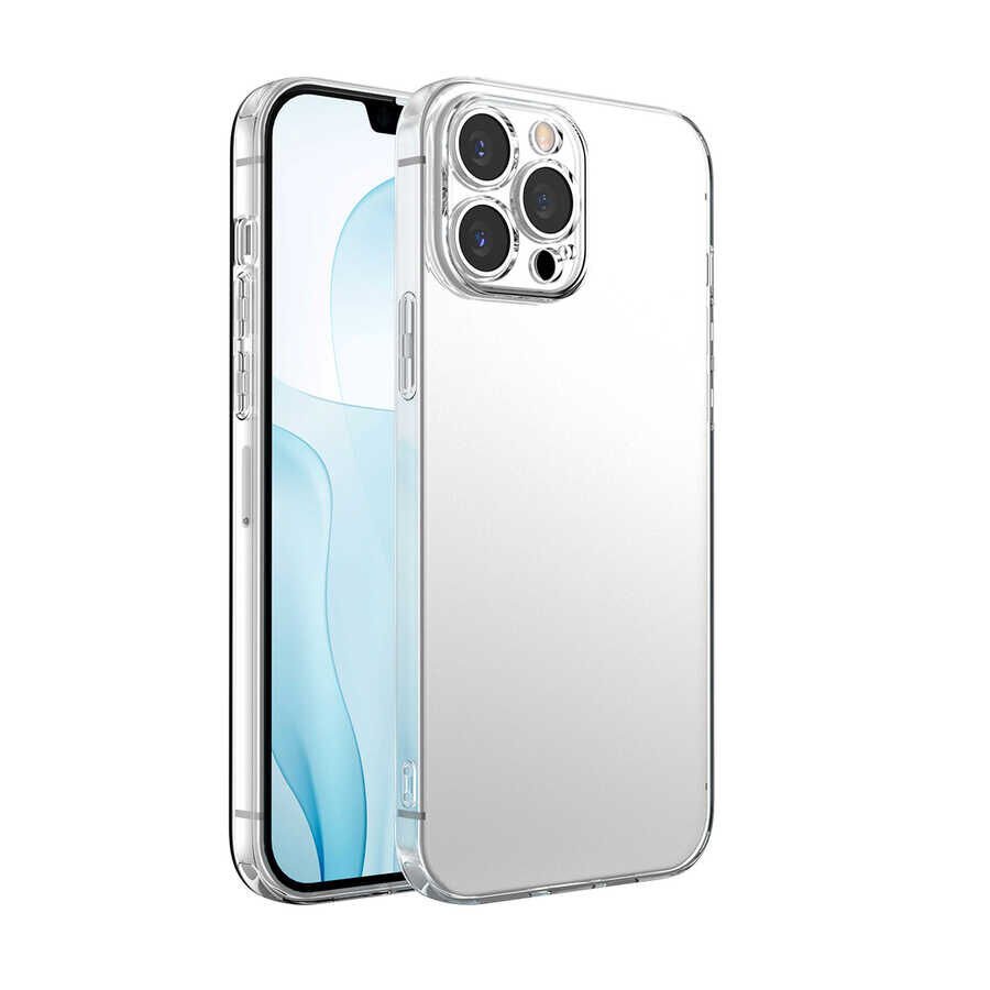 Apple iPhone 13 Pro Max Kılıf HEPTEKİLETİŞİM Kamera Korumalı Süper Silikon Kapak