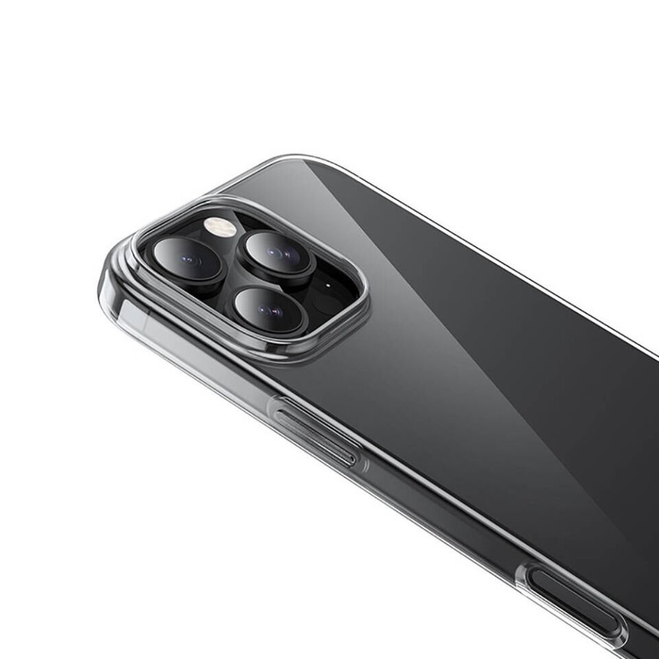 Apple iPhone 16 Pro Şeffaf Kılıf Yumuşak İnce Tasarımlı Kapak (SÜPER) Şeffaf
