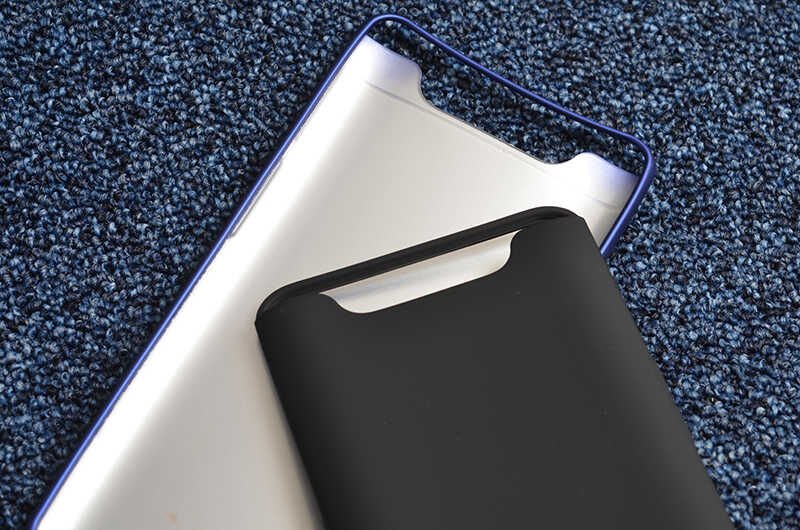 Samsung Galaxy A80 Kılıf Yumuşak Dokulu Soft Esnek İnce Mat Renkli Silikon Kapak (PREMİER) Mürdüm