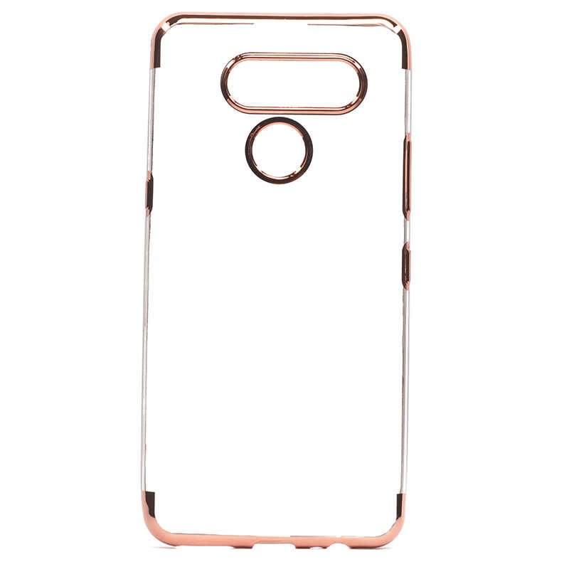 LG K50S Kılıf HEPTEKİLETİŞİM Dört Köşeli Lazer Silikon Kapak