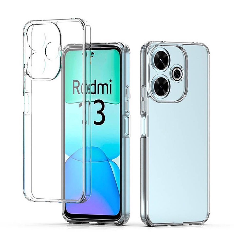 Xiaomi Redmi 13 4G Şeffaf Kılıf Yumuşak İnce Tasarımlı Kapak (SÜPER) Şeffaf