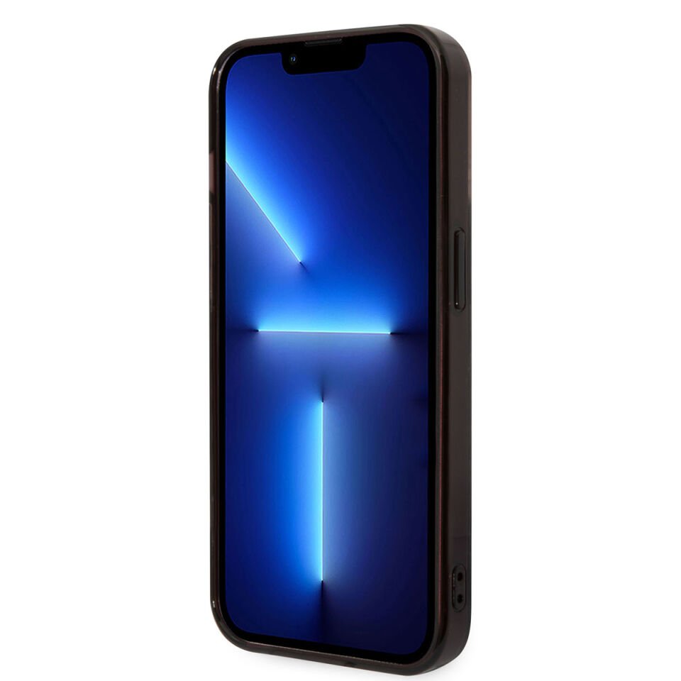 Apple iPhone 14 Pro Kılıf AMG Transparan Çift Katmanlı Damalı Bayrak Dizayn Kapak