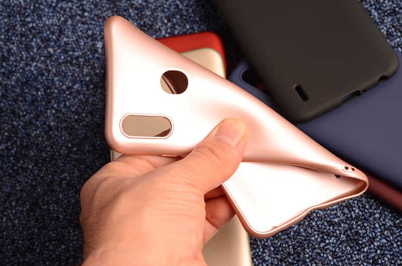 Casper Via G4 Kılıf Yumuşak Dokulu Soft Esnek İnce Mat Renkli Silikon Kapak (PREMİER) Rose Gold