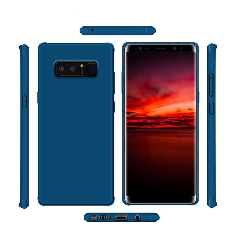 Samsung Galaxy Note 8 Sililkon Mat Soft Yüzeyli Kapak (NEVA) Lacivert