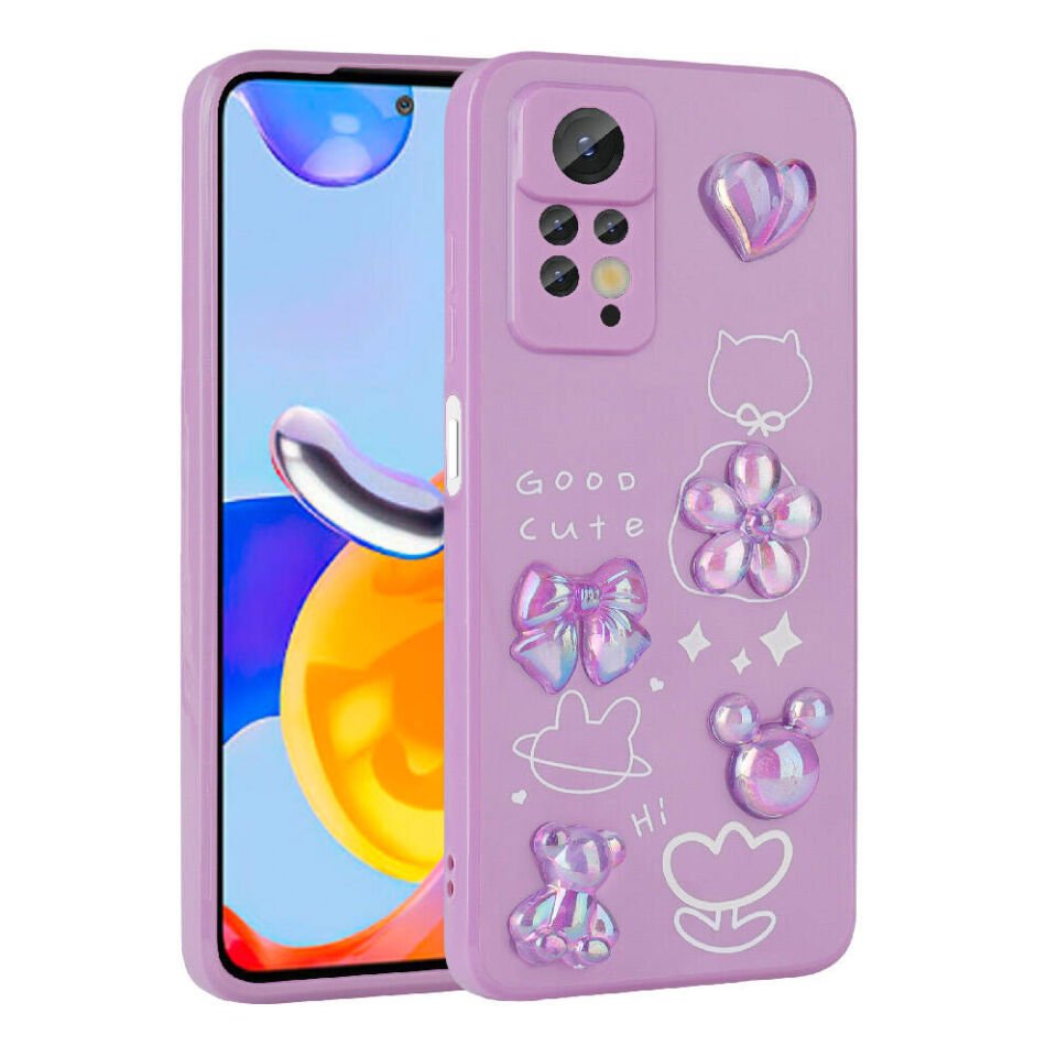Xiaomi Redmi Note 12 Pro 4G Kılıf Kabartma Figürlü Parlak HEPTEKİLETİŞİM Toys Silikon Kapak