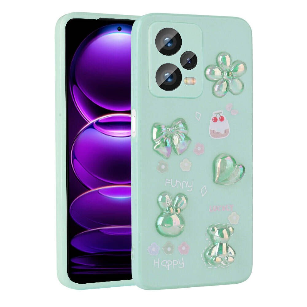 Xiaomi Redmi Note 12 Pro Plus 5G Kılıf Kabartma Figürlü Parlak HEPTEKİLETİŞİM Toys Silikon Kapak