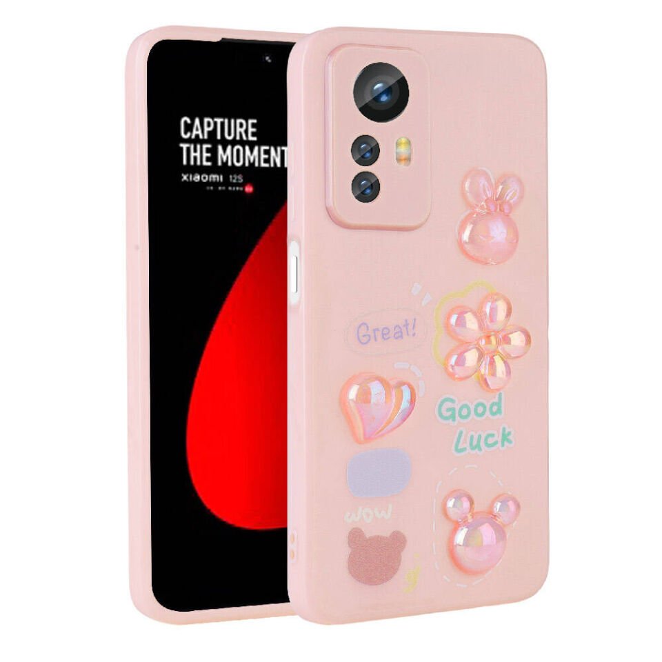Xiaomi Redmi Note 12S Kılıf Kabartma Figürlü Parlak HEPTEKİLETİŞİM Toys Silikon Kapak