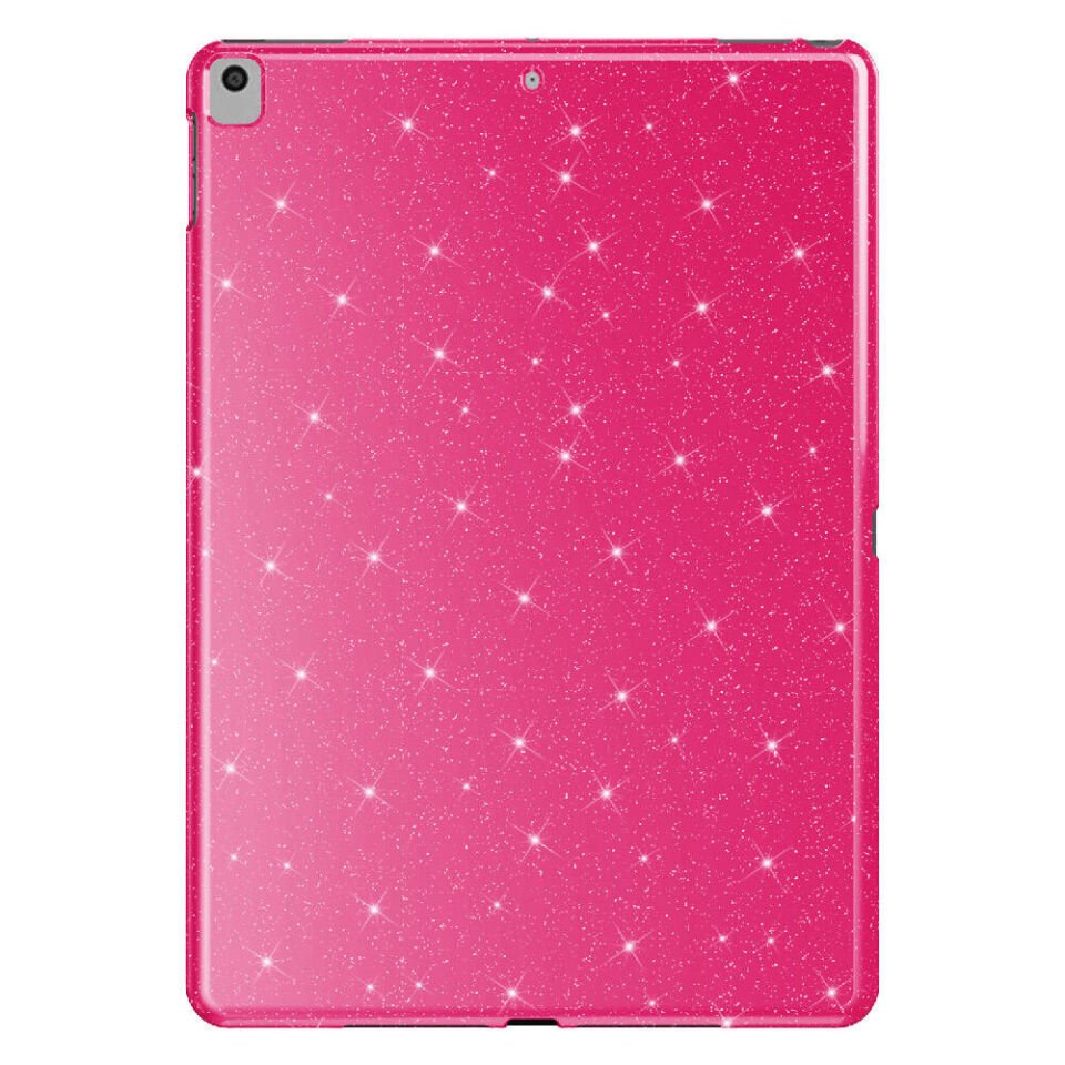 Apple İpad 7.  8. ve 9. Nesil 2020 /2021 10.2 Inç Tablet Kılıf Glittering Tam Korumalı (Koton Case) Pembe Koyu
