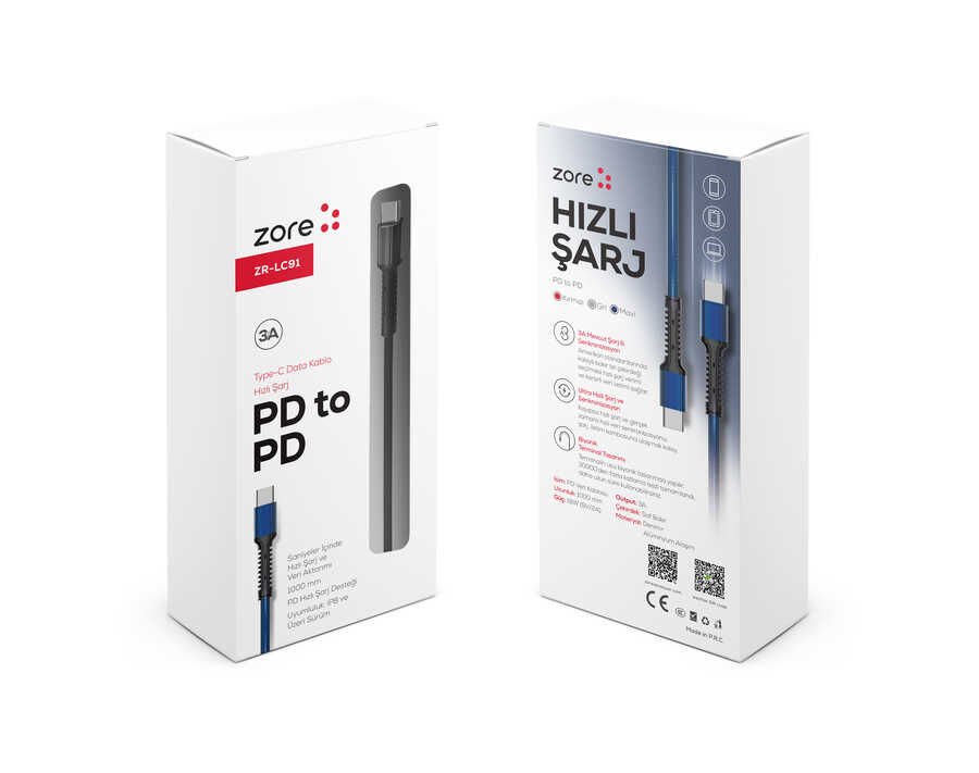 ZR-LC91 PD to PD Kablo Siyah