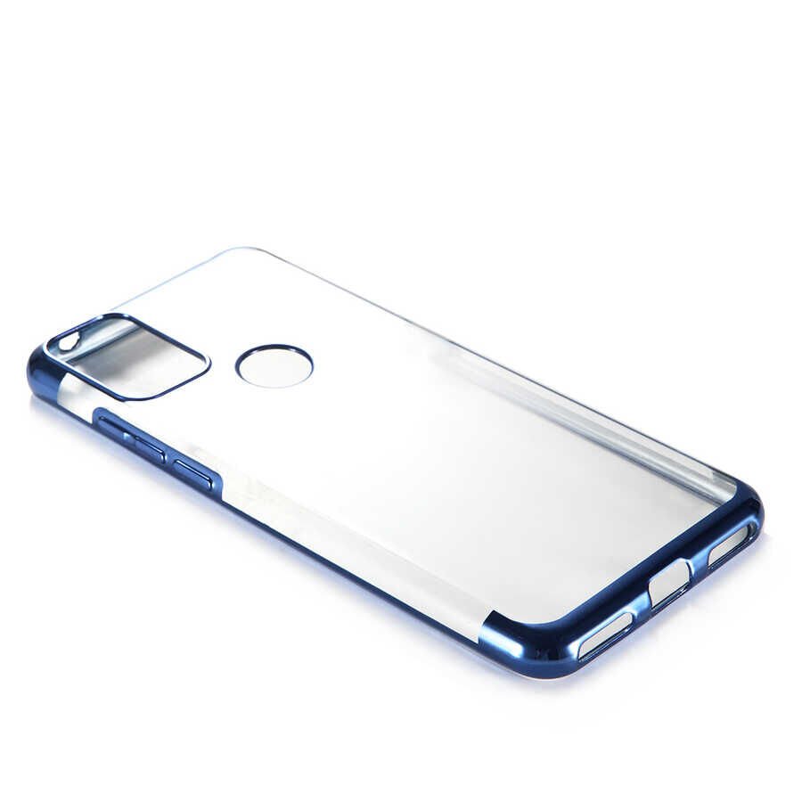 Alcatel 3X 2020 Kılıf HEPTEKİLETİŞİM Dört Köşeli Lazer Silikon Kapak