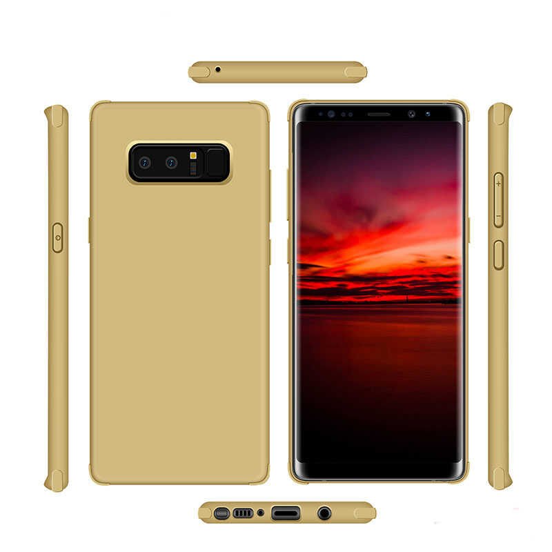 Samsung Galaxy Note 8 Sililkon Mat Soft Yüzeyli Kapak (NEVA) Yeşil