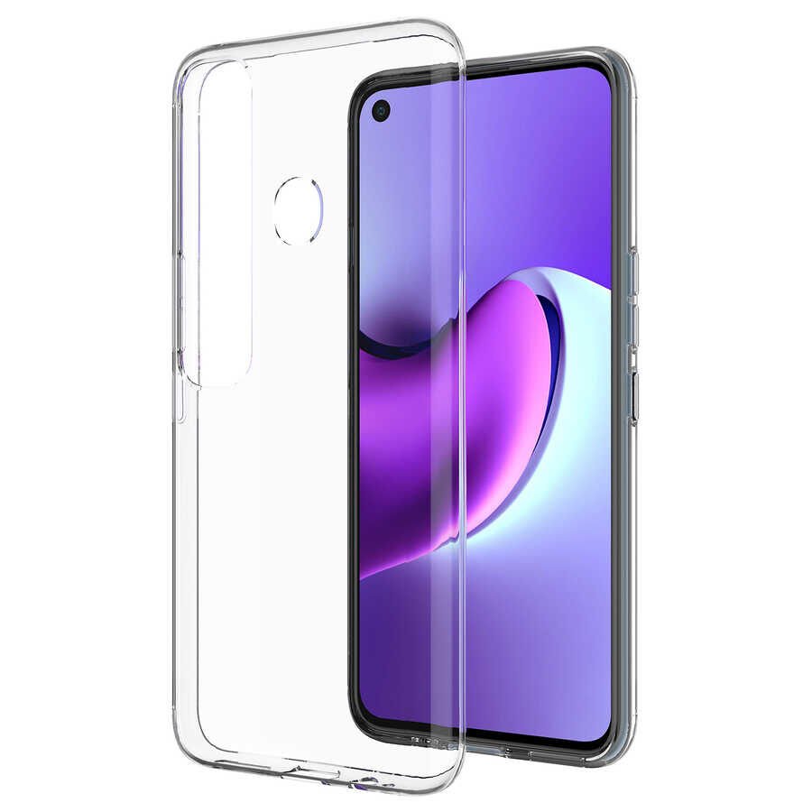 Tecno Spark 7 Pro Şeffaf Kılıf Yumuşak İnce Tasarımlı Kapak (SÜPER) Renksiz