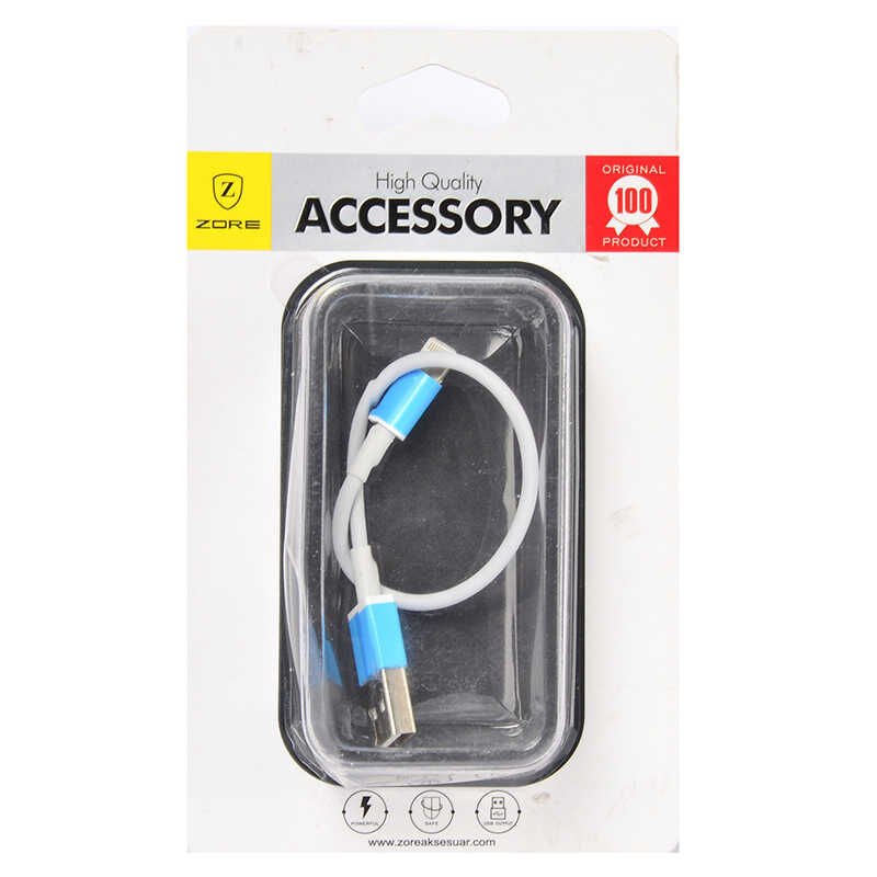 Lightning Beyaz 25-30 Cm Kısa Usb Kablo Beyaz