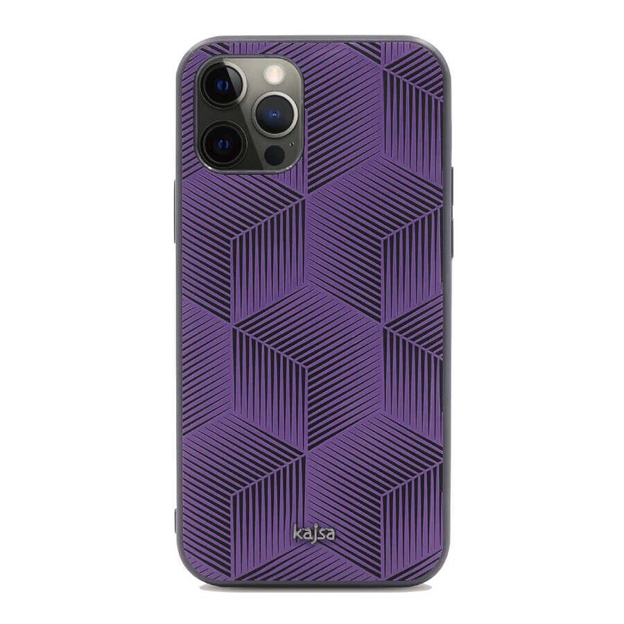 Apple iPhone 12 Pro Kılıf Kajsa Splendid Serisi 3D Cube Kapak
