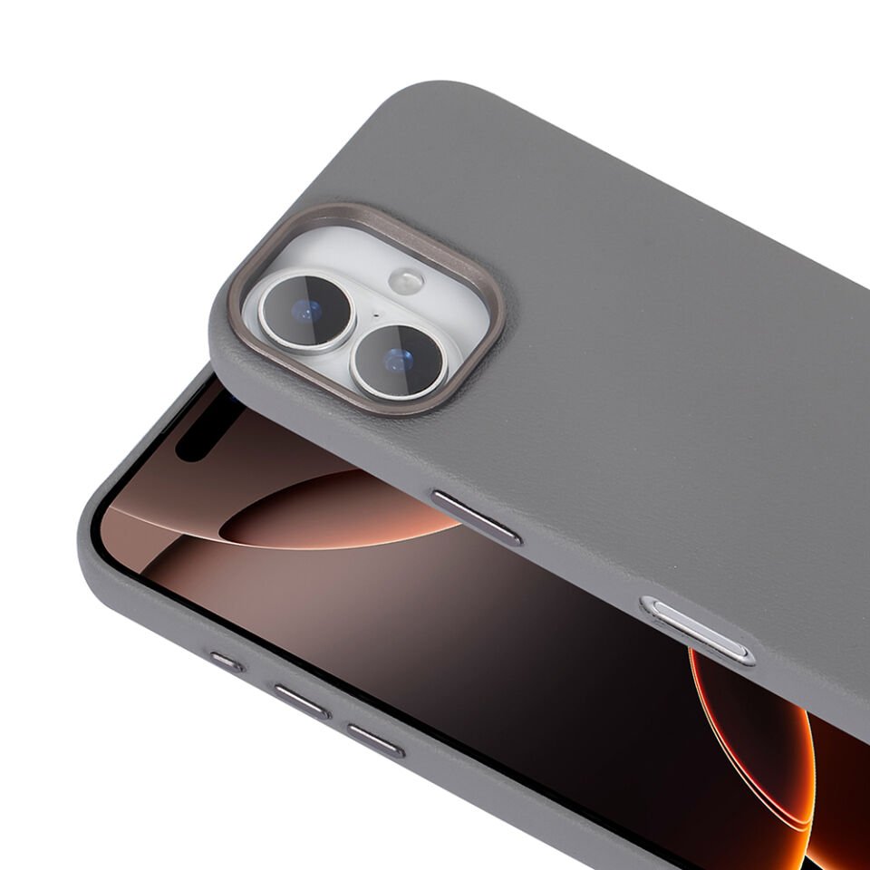 Apple iPhone 16 Kılıf Magsafe Şarj Özellikli PU Deri HEPTEKİLETİŞİM Adora Kapak