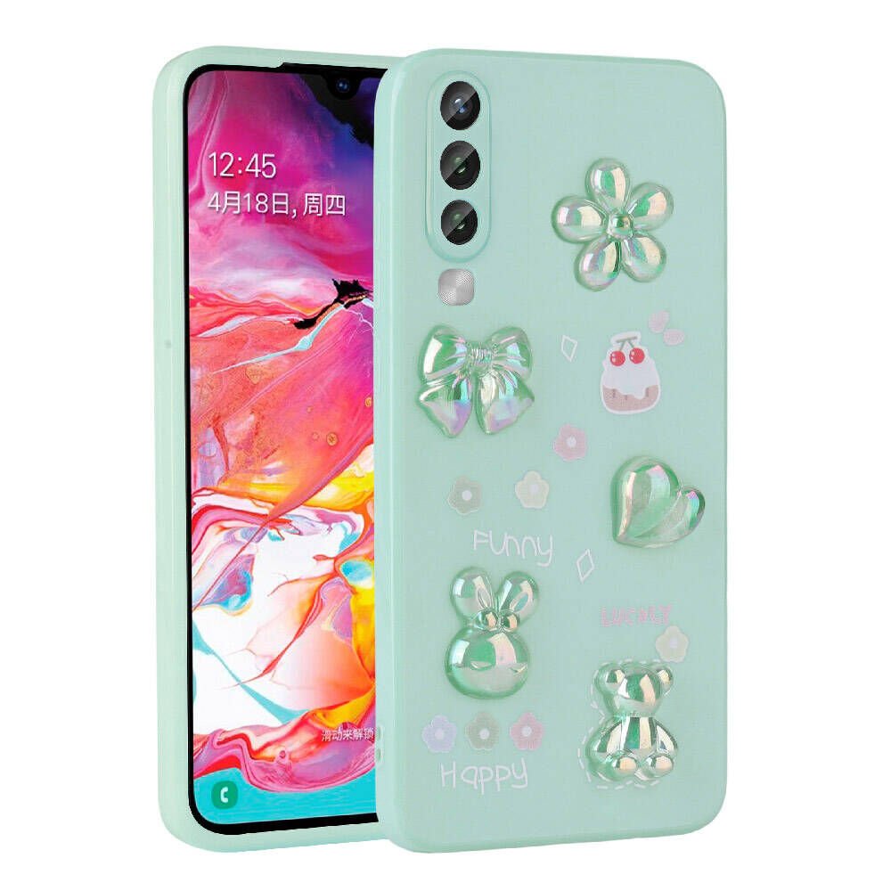 Samsung Galaxy A70 Kılıf Kabartma Figürlü Parlak HEPTEKİLETİŞİM Toys Silikon Kapak