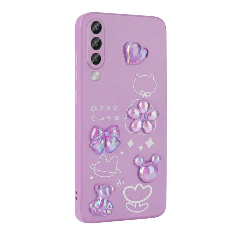 Samsung Galaxy A70 Kılıf Kabartma Figürlü Parlak HEPTEKİLETİŞİM Toys Silikon Kapak