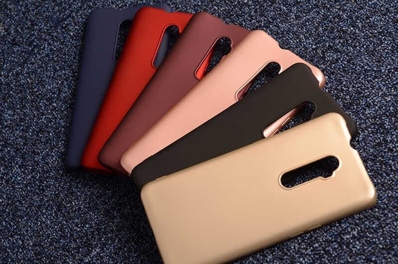 Oppo Reno 10X Zoom Kılıf Yumuşak Dokulu Soft Esnek İnce Mat Renkli Silikon Kapak (PREMİER) Kırmızı