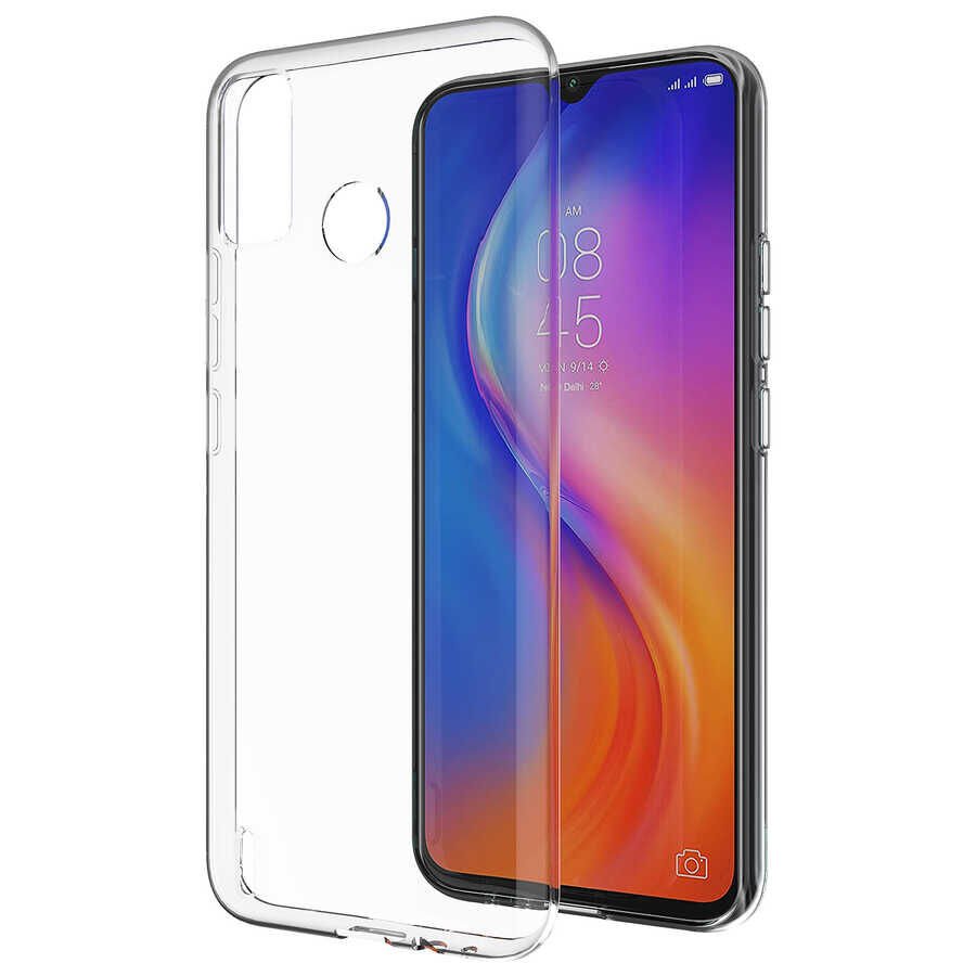 Tecno Spark 6 Go Şeffaf Kılıf Yumuşak İnce Tasarımlı Kapak (SÜPER) Renksiz