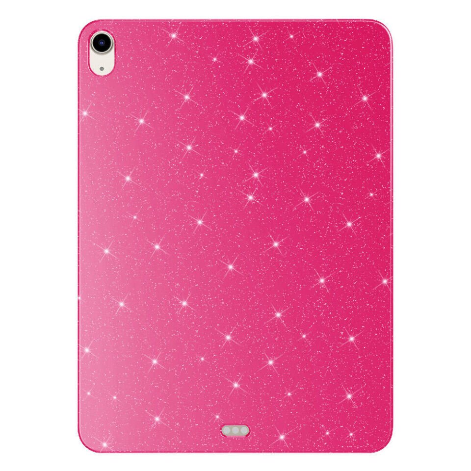Apple Ipad 10. Nesil 10.9'' 2022 Tablet Kılıf with Glittering Tam Korumalı (Koton Case) Pembe Koyu