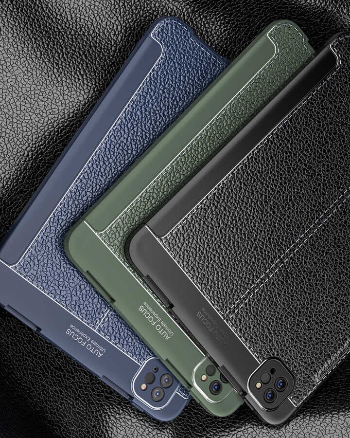 Apple Ipad Pro 12.9 5. Nesil 6. Nesil Kılıf Pu Deri Kalem Bölmeli Standlı 2021 - 2022 (WLONS) Lacivert