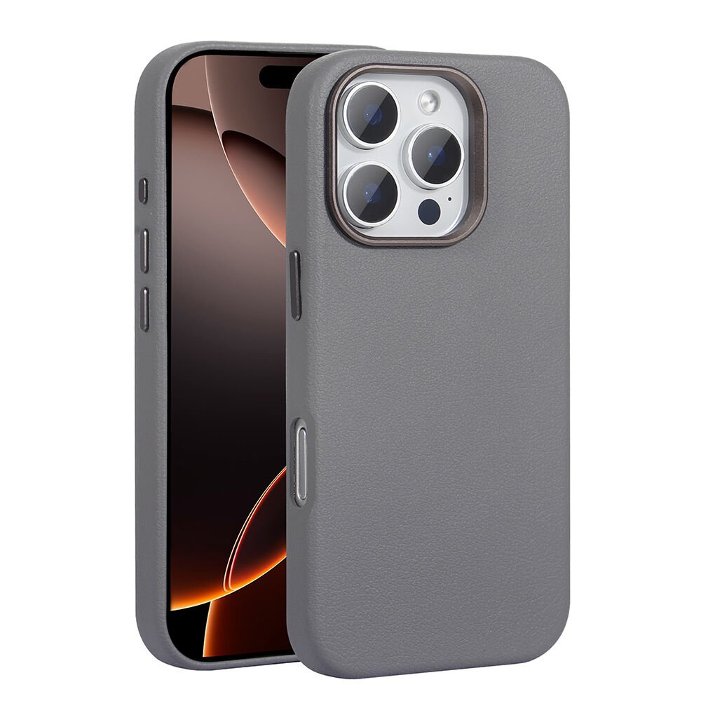 Apple iPhone 16 Pro Max Kılıf Magsafe Şarj Özellikli PU Deri HEPTEKİLETİŞİM Adora Kapak