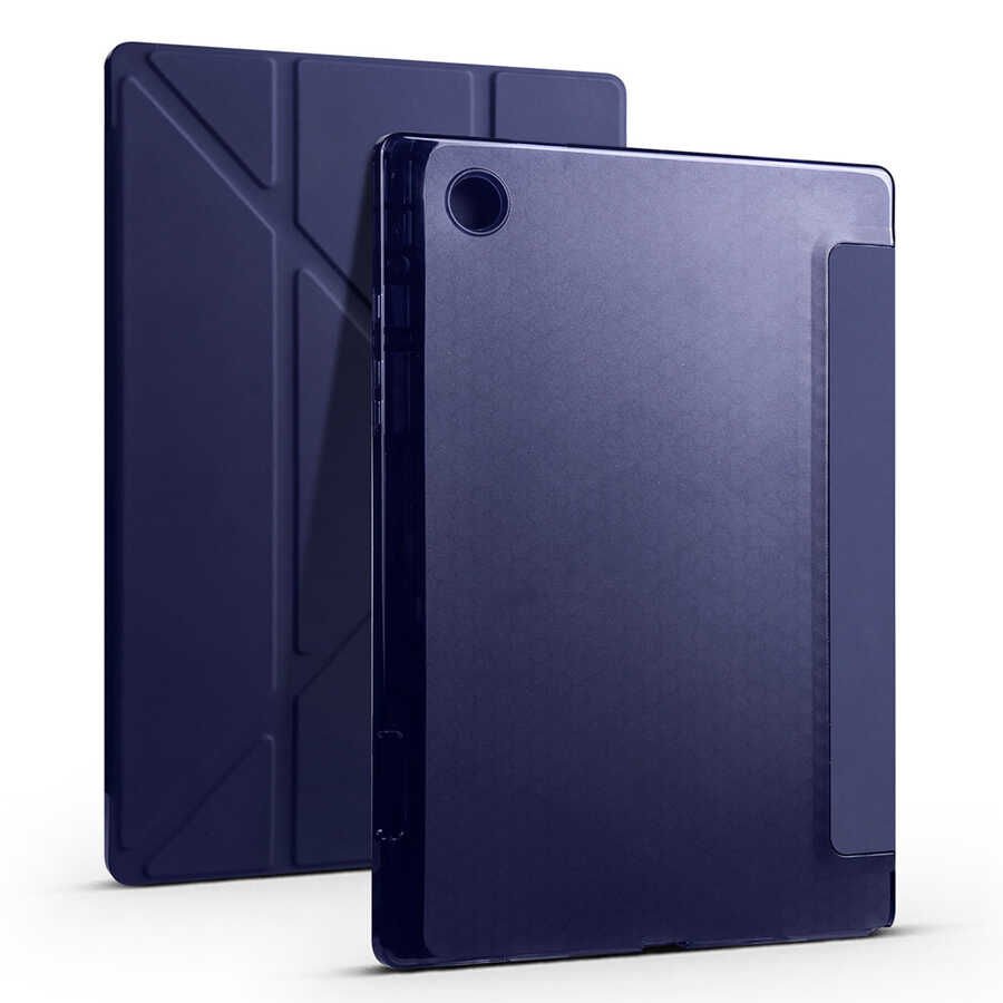 Samsung Galaxy Tab A8 10.5 SM-X200 (2021) Kılıf HEPTEKİLETİŞİM Tri Folding Kalem Bölmeli Standlı Kılıf