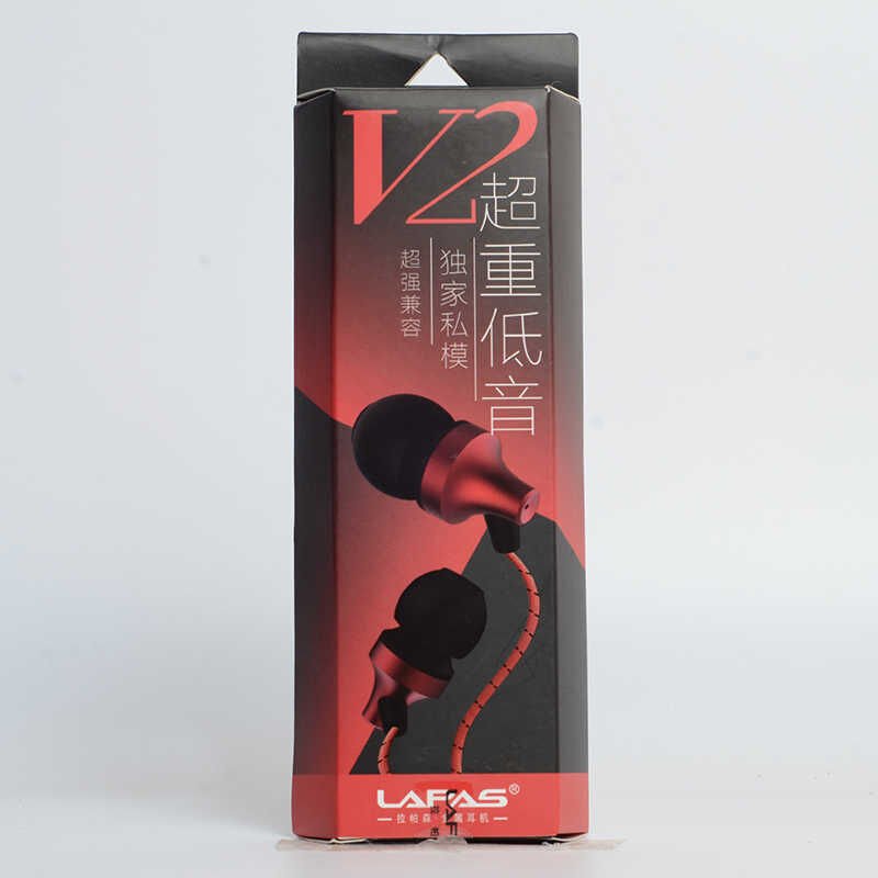Yüksek Kalite ve Ses Performanslı Kulaklık (Lapas V2 3.5mm Kulaklık) Kırmızı