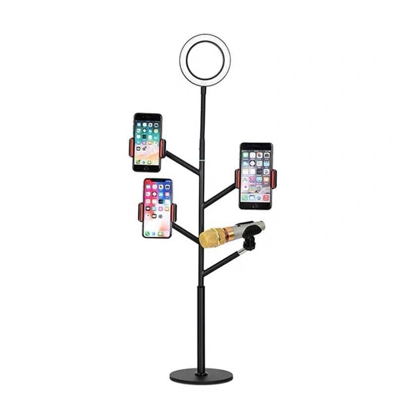 HEPTEKİLETİŞİM Professional Live Stream Işıklı Telefon Tutucu Ring Light