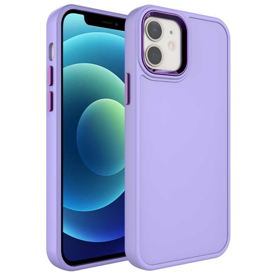 Apple iPhone 11 Kılıf Metal Çerçeve ve Buton Tasarımlı Sert HEPTEKİLETİŞİM Botox Kapak