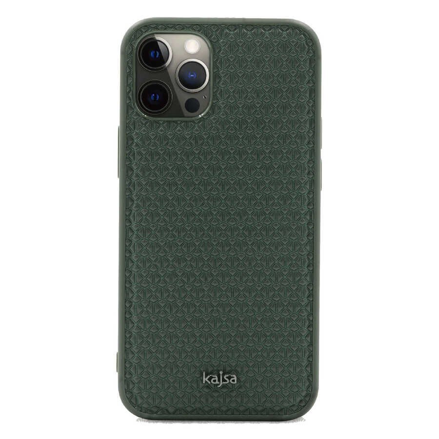 Apple iPhone 12 Pro Kılıf Kajsa Splendid Serisi 3D Leaf Kapak