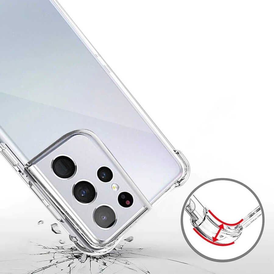 Samsung Galaxy S22 Ultra Kılıf HEPTEKİLETİŞİM Kamera Korumalı Nitro Anti Shock Silikon