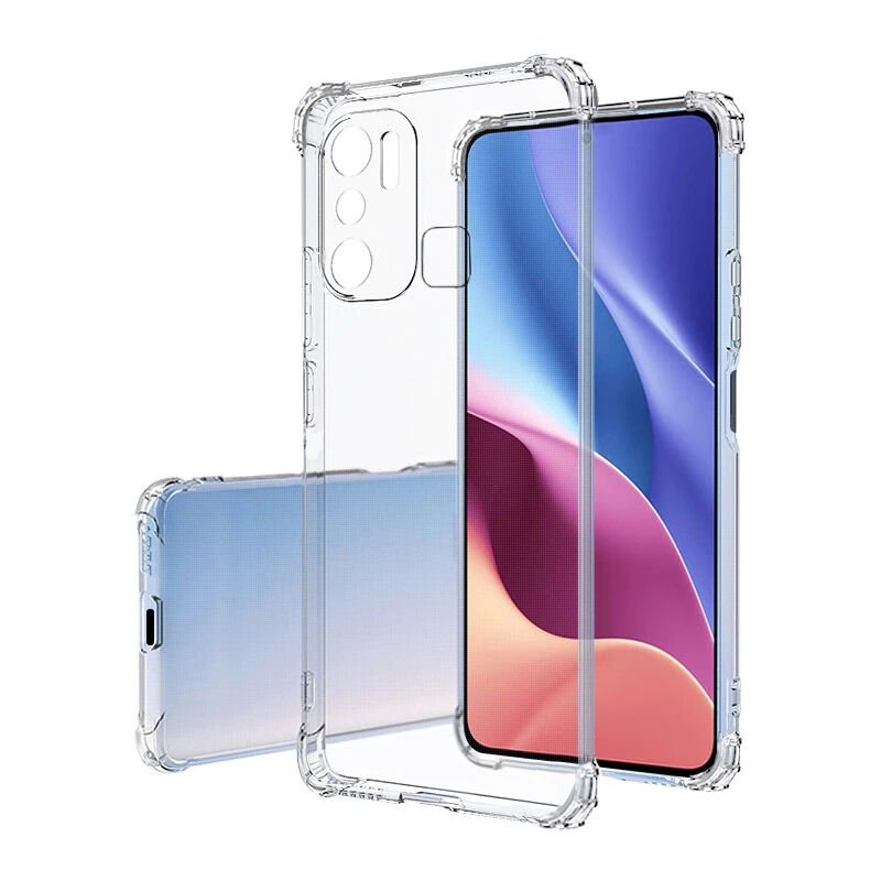 İnfinix Hot 20i Kılıf Darbe Emici Kamera Korumalı Yumuşak Esnek Şeffaf Silikon Kapak (02-ANTİ) Renksiz